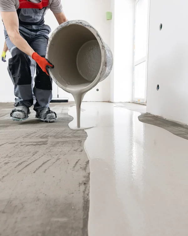 Screed being poured